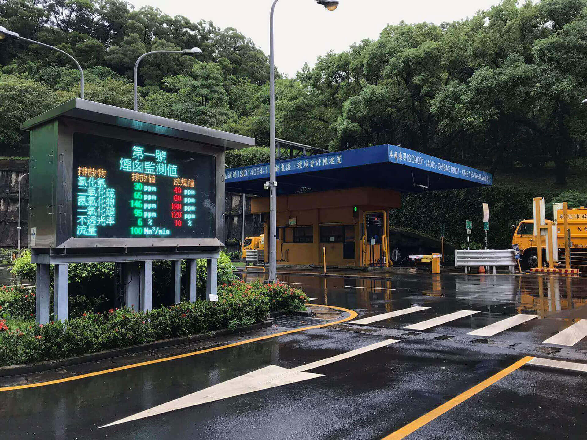 焚化爐現場監測字幕機