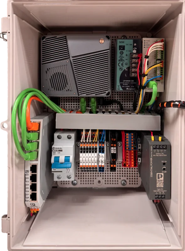 Field host Box – internal layout (existing hardware)